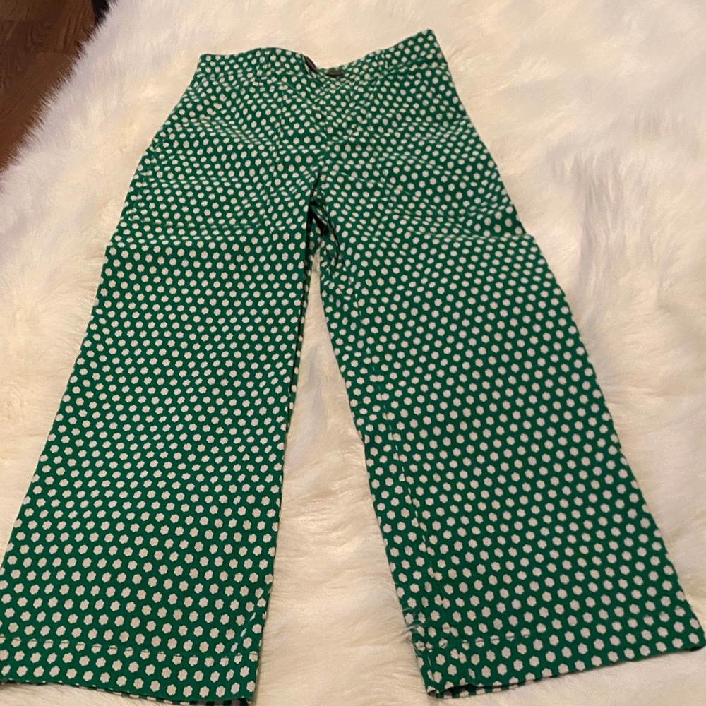 Anthropologie Green Polka Dot Women Jeans